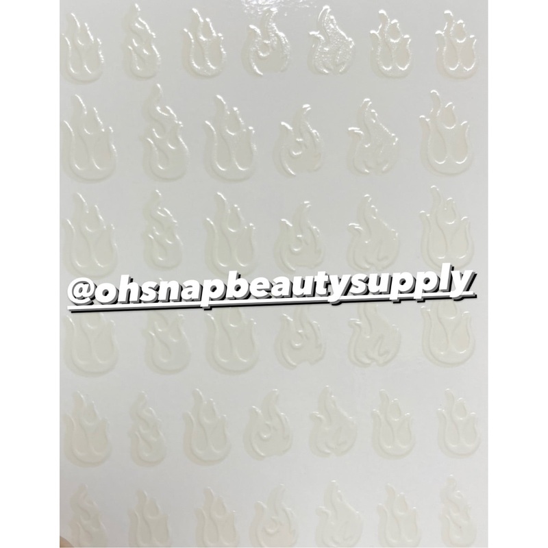 Glow In the Dark FIRE  1043 Sticker