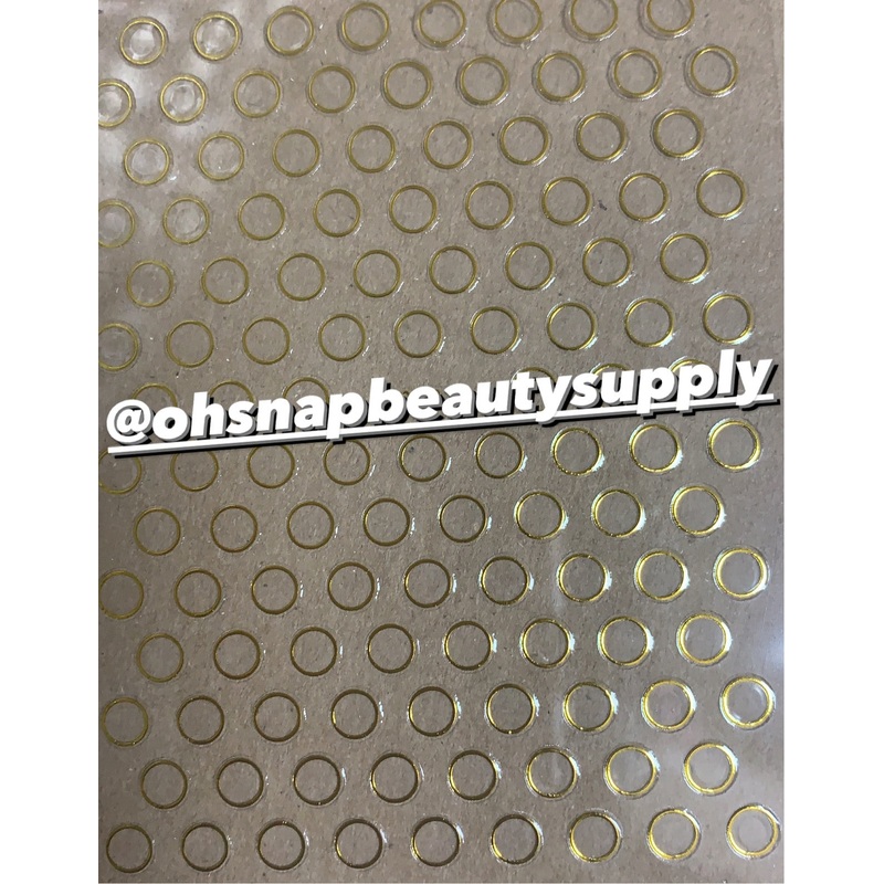 ***Gold Frame (Circle) 433 Sticker