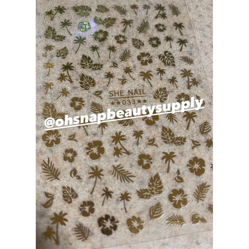 Gold Leaf 033 Sticker