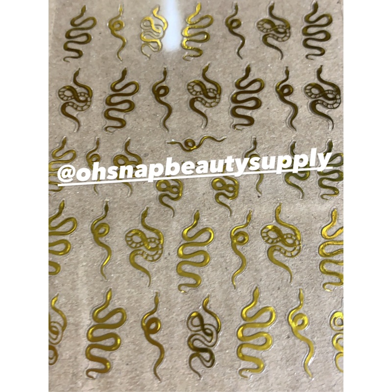 Gold Snake 560 Sticker