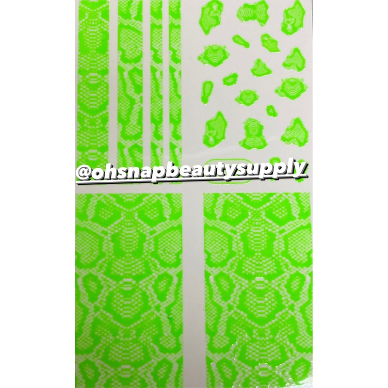Green Animal Print  SP233 Sticker