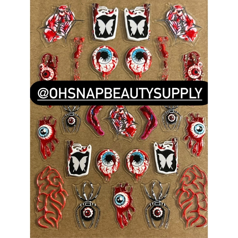 *Halloween Eyeball 5D 12 Sticker