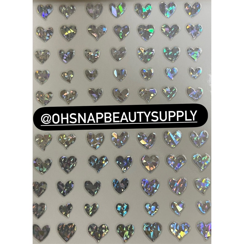 *** HOLOGRAPHIC HEART 967 Sticker