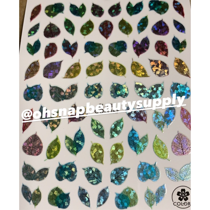 ***Holographic Leaf 039 Sticker