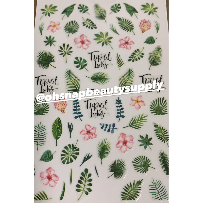 *** Leaf Tropical 3363 Sticker
