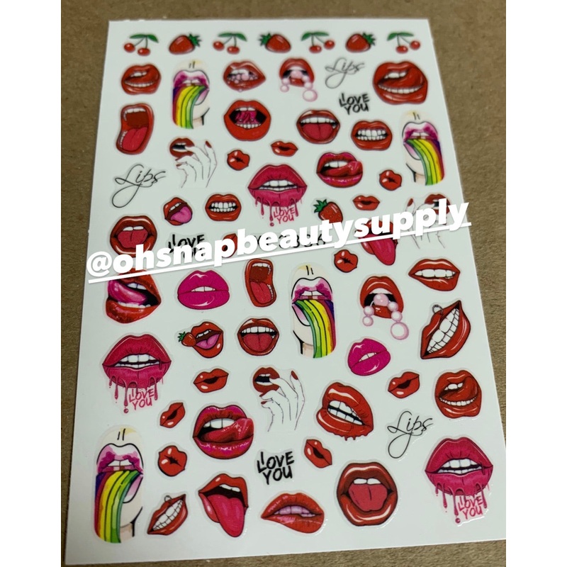 Lips 86 Sticker