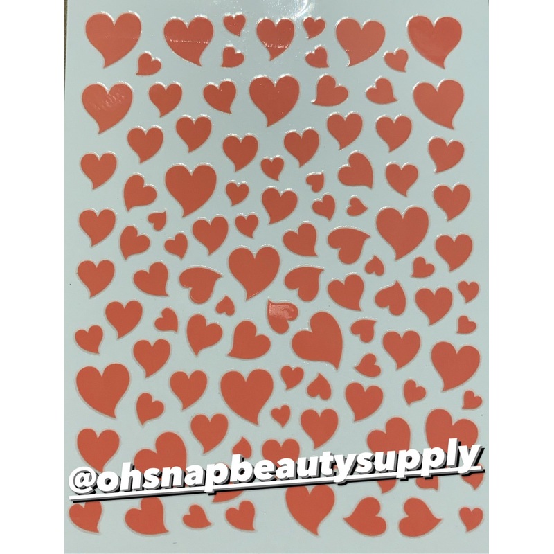 ***Peachy Heart  D4213 Sticker