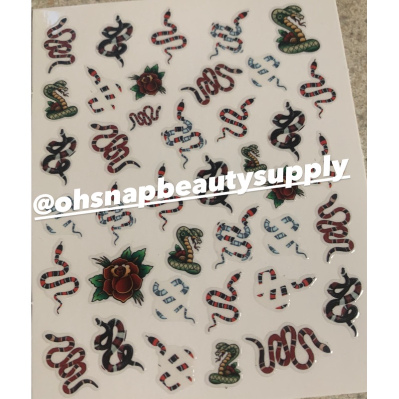 Red Snake 324 Sticker