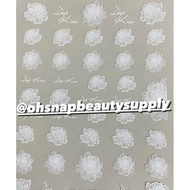 White Flower TS 148 Sticker