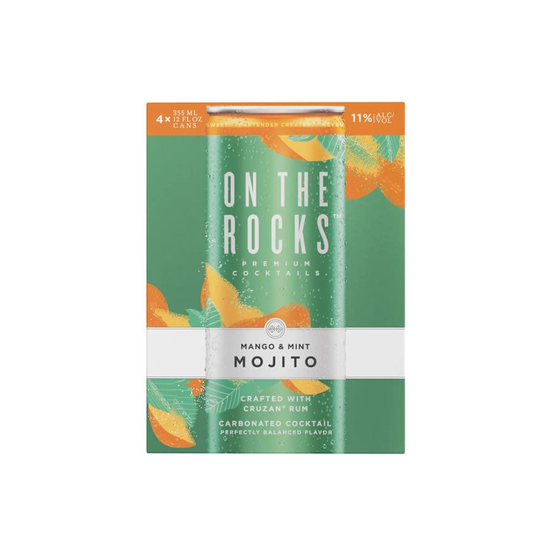 On The Rocks Mango and Mint Cruzan Mojito 4Pk
