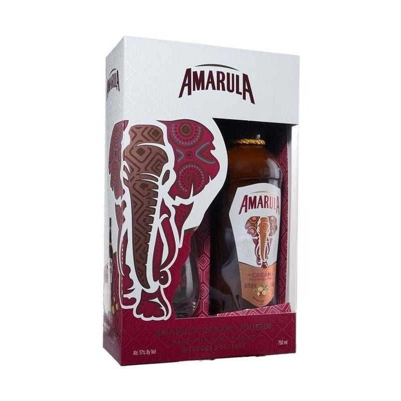 Amarula Cream Liqueur w/ 2 Glasses Gift Pack