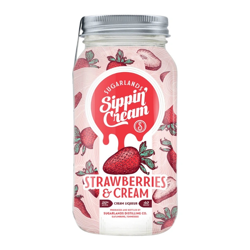 Sugarlands Strawberries & Cream Sippin Cream Liqueur 750mL