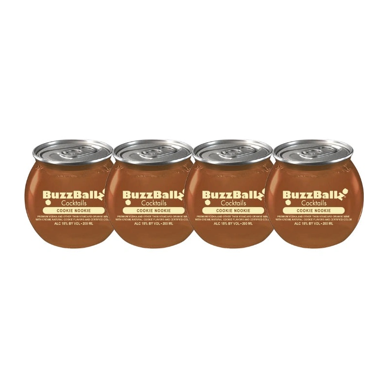 Buzzballz Cookie Nookie Pre-Mixed Cocktails 4-Pack