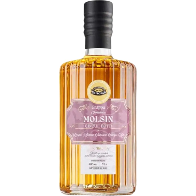 Quaglia – Grappa ‘Molsin’ 5 Botti 40% 70cl
