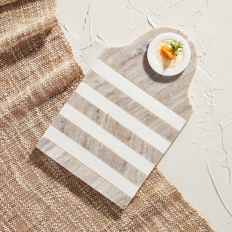 Striped Board & Dip Set