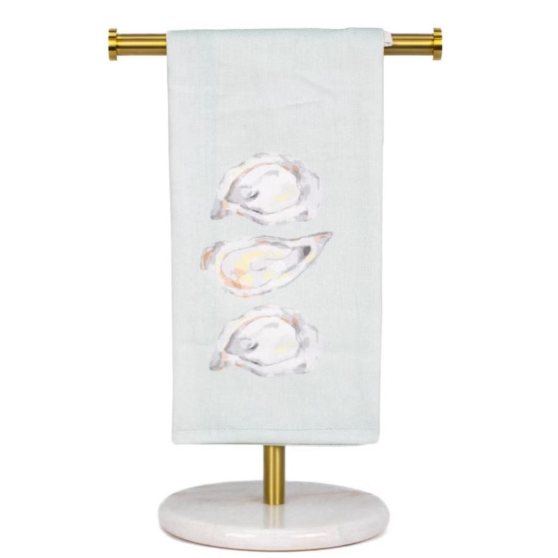 Watercolor Oyster Hand Towel