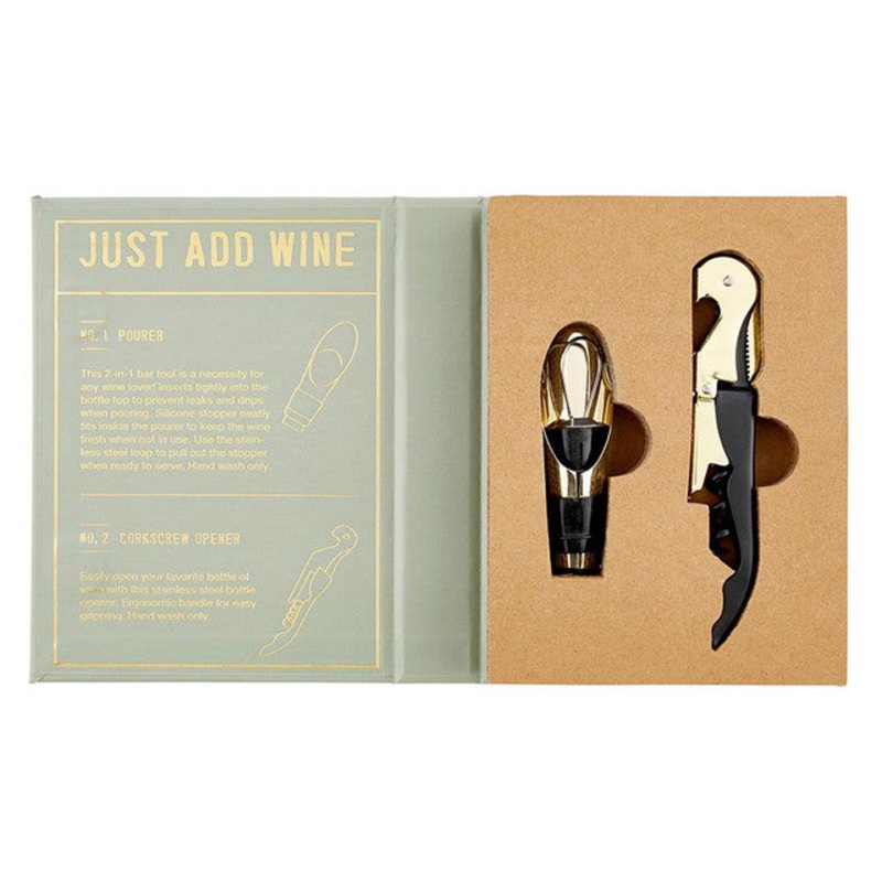 Wine Serving Set Book Box – Just Add Wine