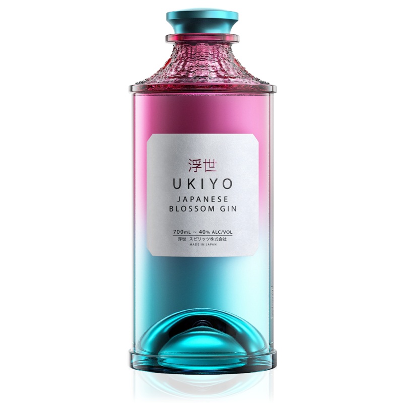Ukiyo Japanese Blossom Gin 70cl