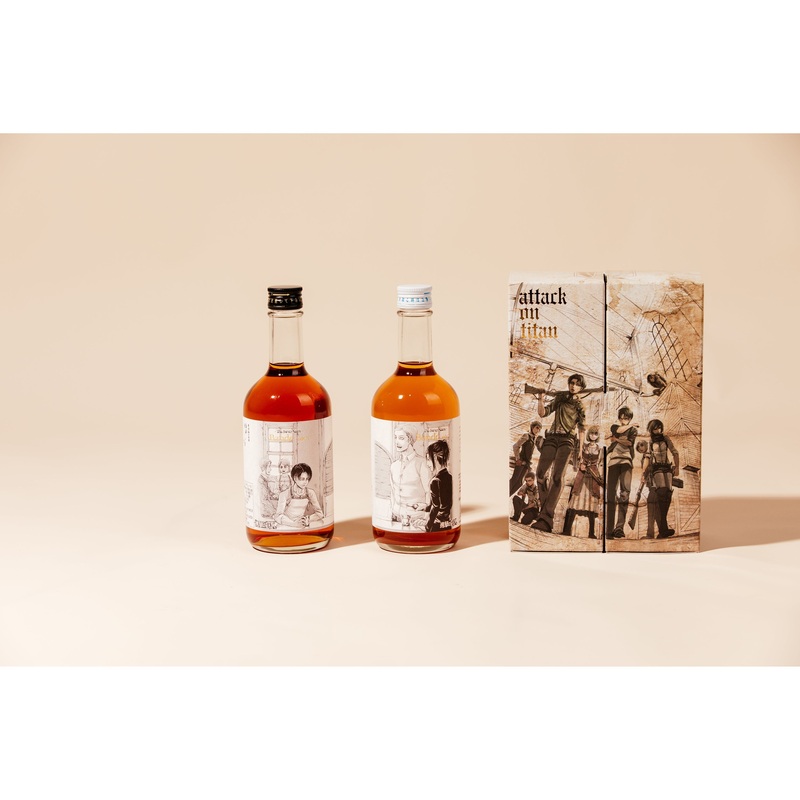 “Attack on Titan” Original drawn label Plum Wine Gift Set 2x500ml