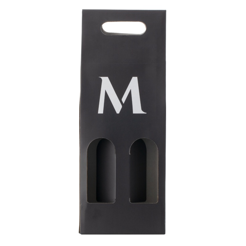 2 Bottle Wine Gift Box – Black
