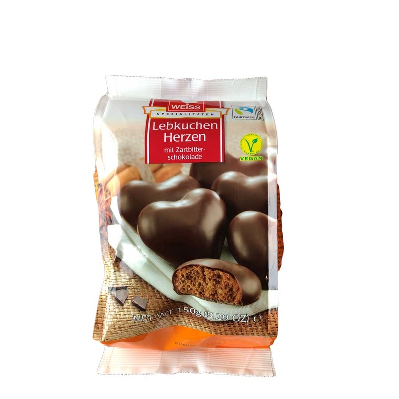 Weiss Lebkuchen Herzen (Gingerbread Hearts) 150 g