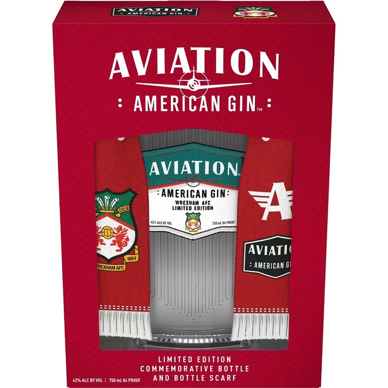 Aviation Gin Wrexham AFC Scarf Limited Edition 750ml