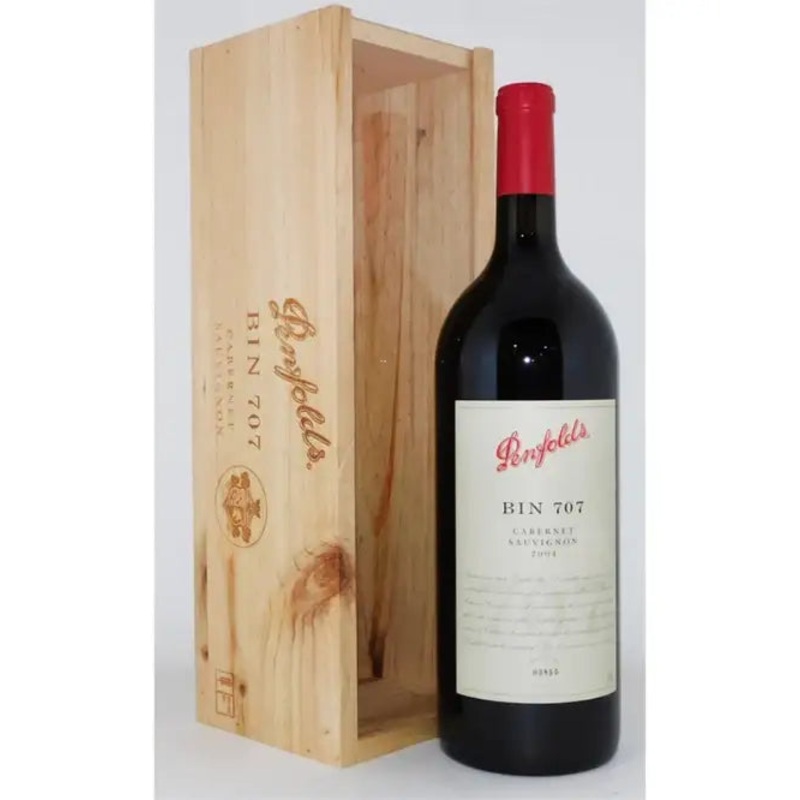 2004 Penfolds Bin 707 Cabernet Sauvignon 1.5L Magnum Original Wood Box