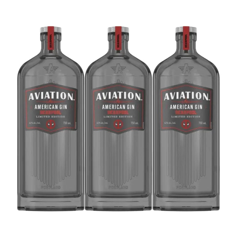 Aviation Gin Deadpool Edition 3-Pack