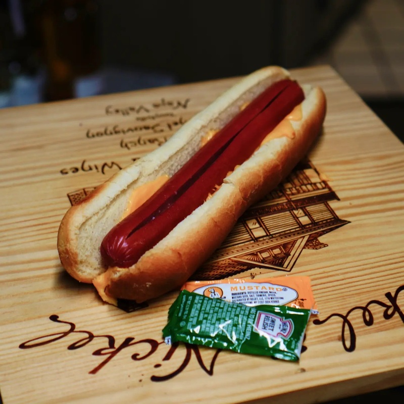 Pink Dot’s Foot Long Hot Dog