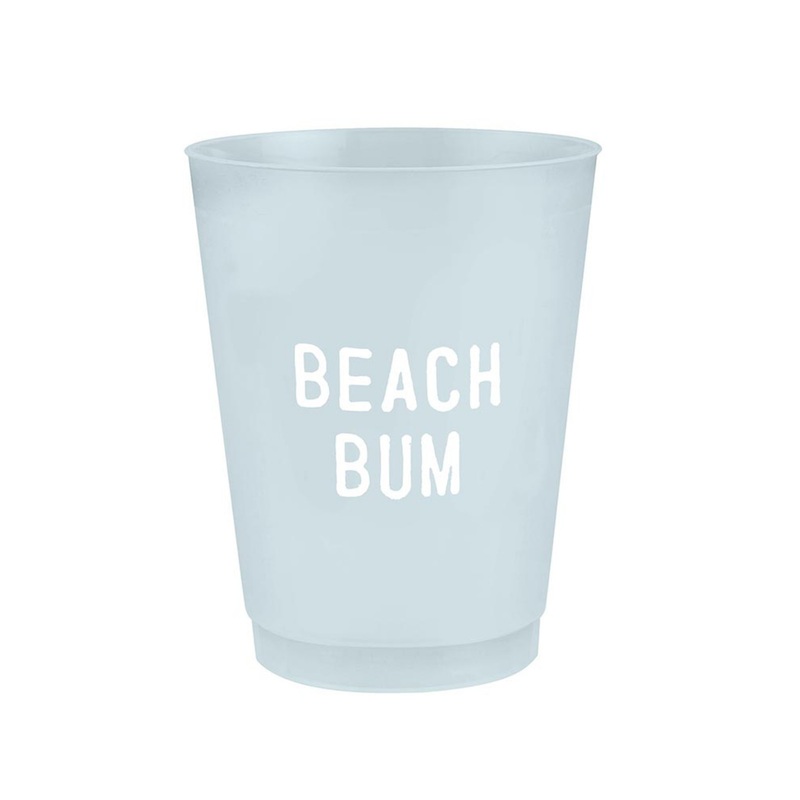 “Beach Bum” Frosted Cups