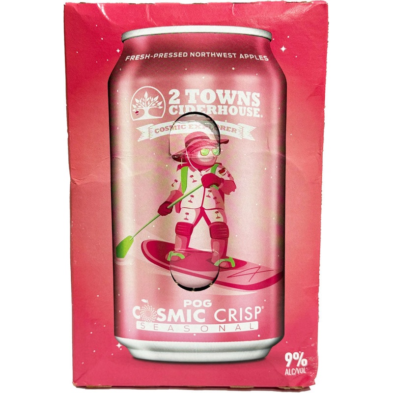 2 Towns Ciderhouse POG Cosmic Crisp Cider 6pk Cans