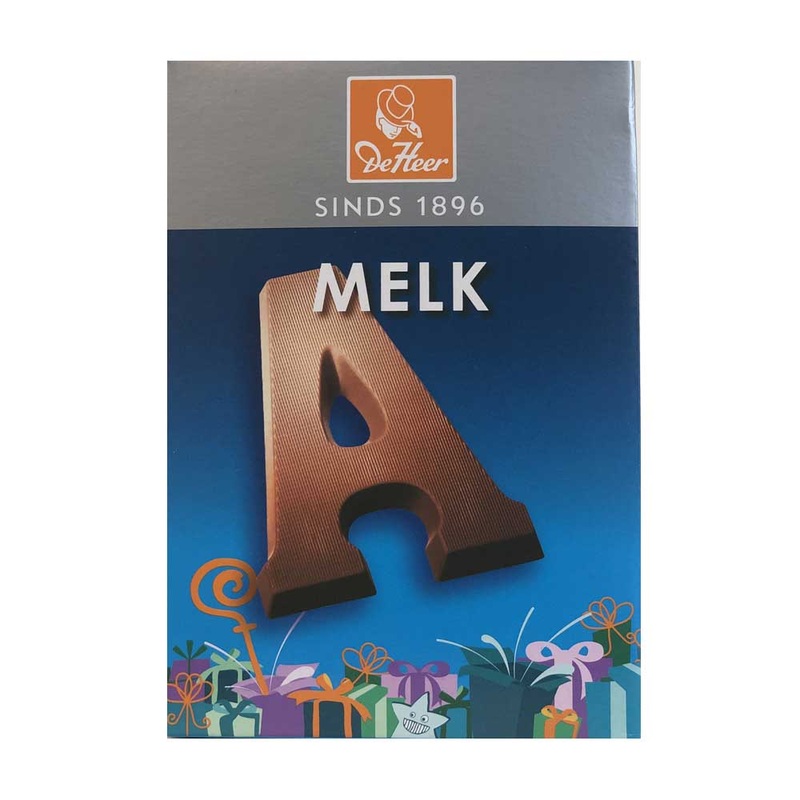 De Heer Milk Chocolate Letters 65 g