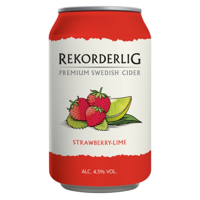 Rekorderlig Cider – Strawberry-Lime 33cl x 1 Can
