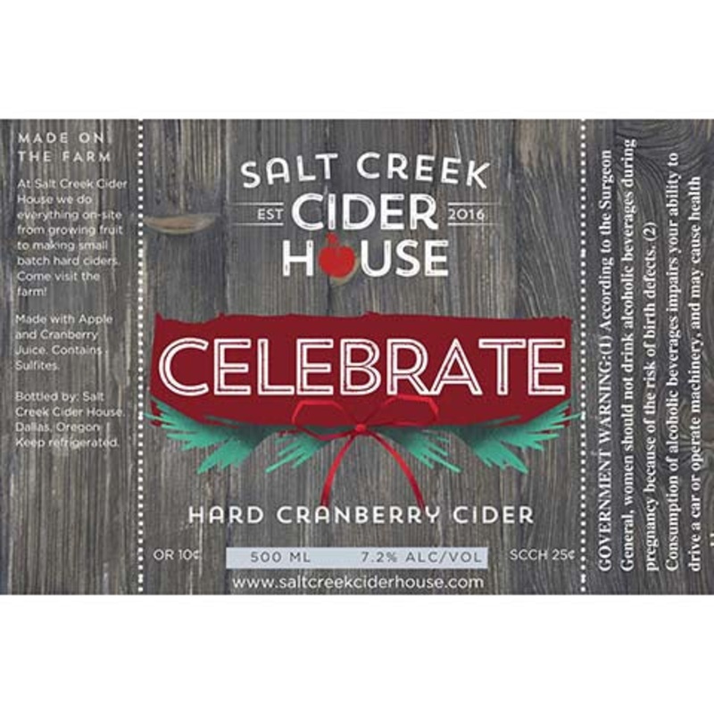 Salt Creek Celebrate Hard Cranberry Cider