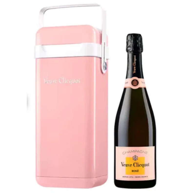 Veuve Clicquot N.V. Brut Rose Champagne with Cooler