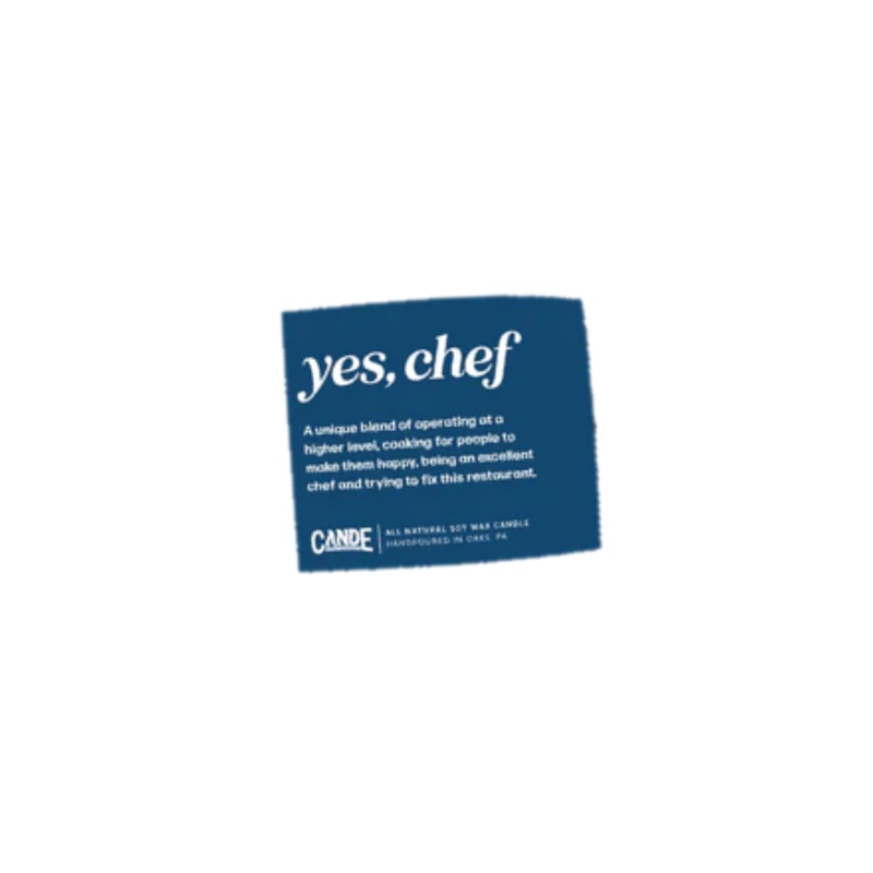 “Yes Chef” Scented Candle