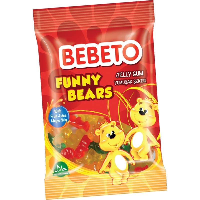 Bebeto Pouch Funny Bears 1 BOX (24*30g)