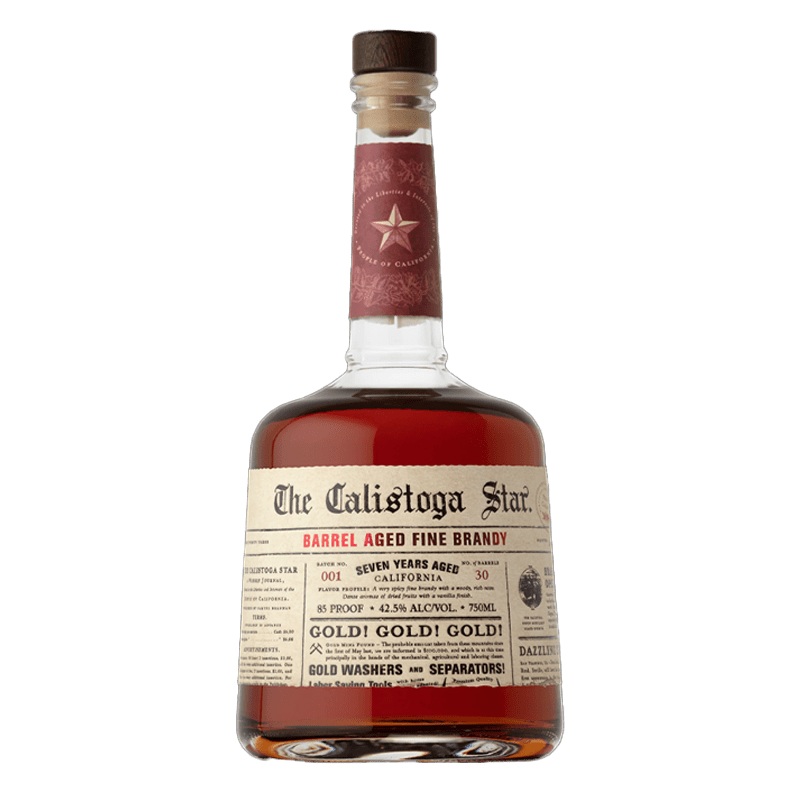 The Calistoga Star Barrel Aged Brandy 750mL