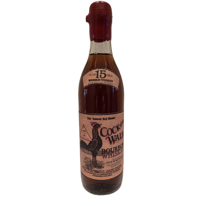 1990’s Cock of The Walk 15 Year Old Bourbon Whiskey 750ml