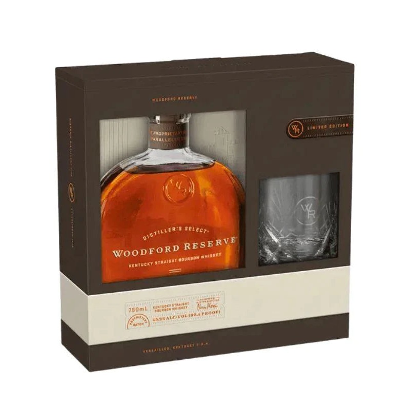 Woodford Reserve Kentucky Straight Bourbon Gift Set W/ Rock Glass