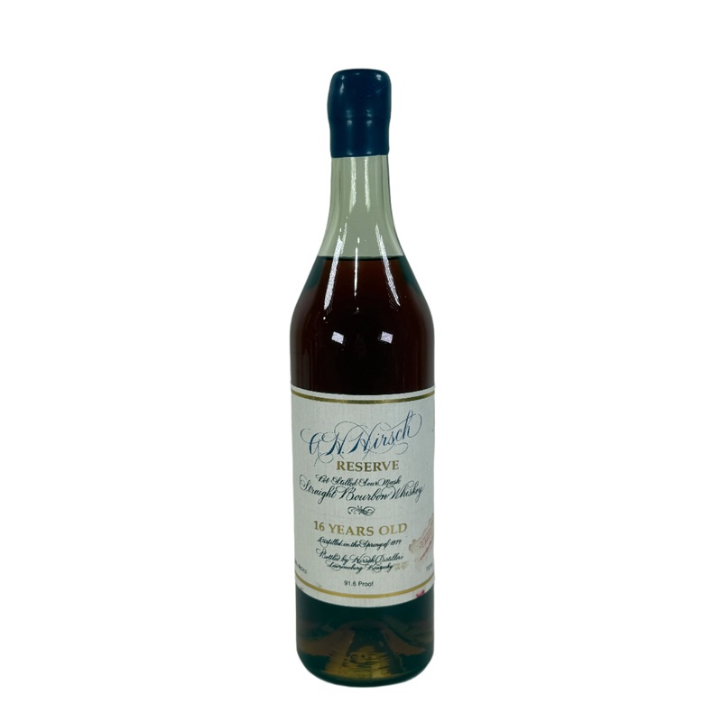 1974 A.H. Hirsch Reserve 16 Year Old Straight Bourbon Whiskey Blue Wax 750ml