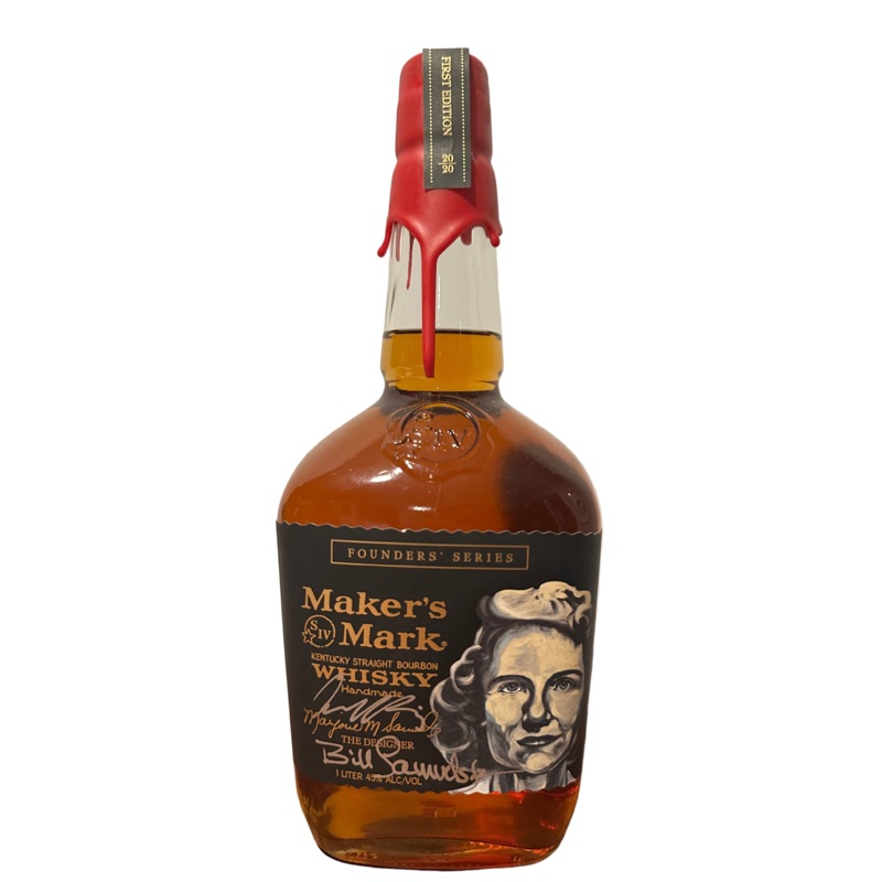 2020 Maker’s Mark 1st Edition Founder’s Series The Designer Margie Samuels Kentucky Straight Bourbon Whiskey 1Lt Signed By Aaron Kizer