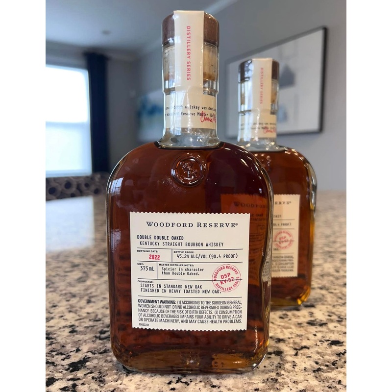 2022 Woodford Reserve Master’s Collection Double Double Oaked Kentucky Straight Bourbon Whiskey 375ml