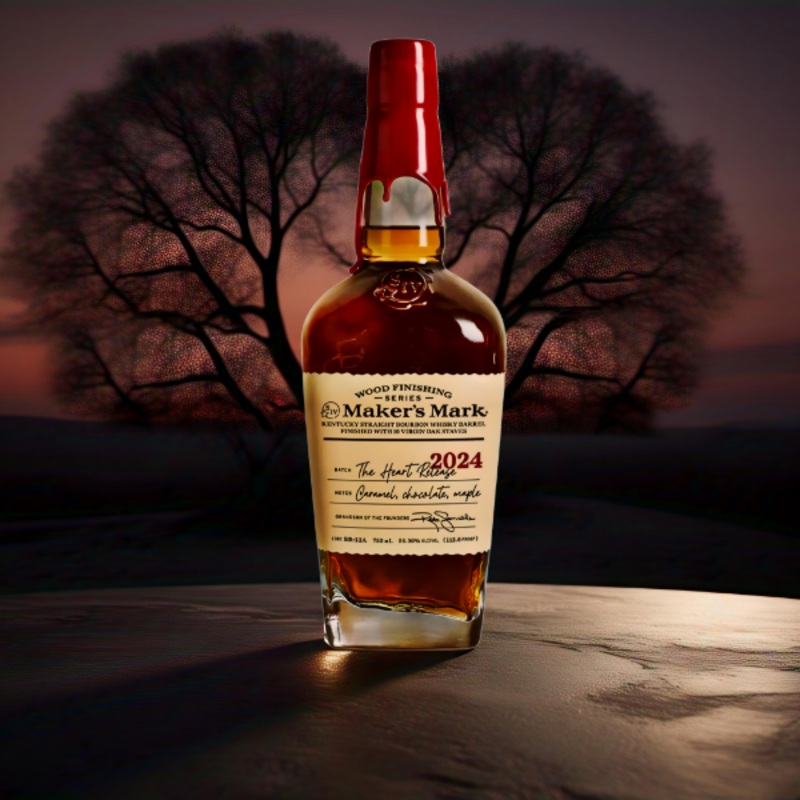 2024 Maker’s Mark The Heart Wood Finishing Series Limited Release Kentucky Straight Bourbon Whisky 750ml