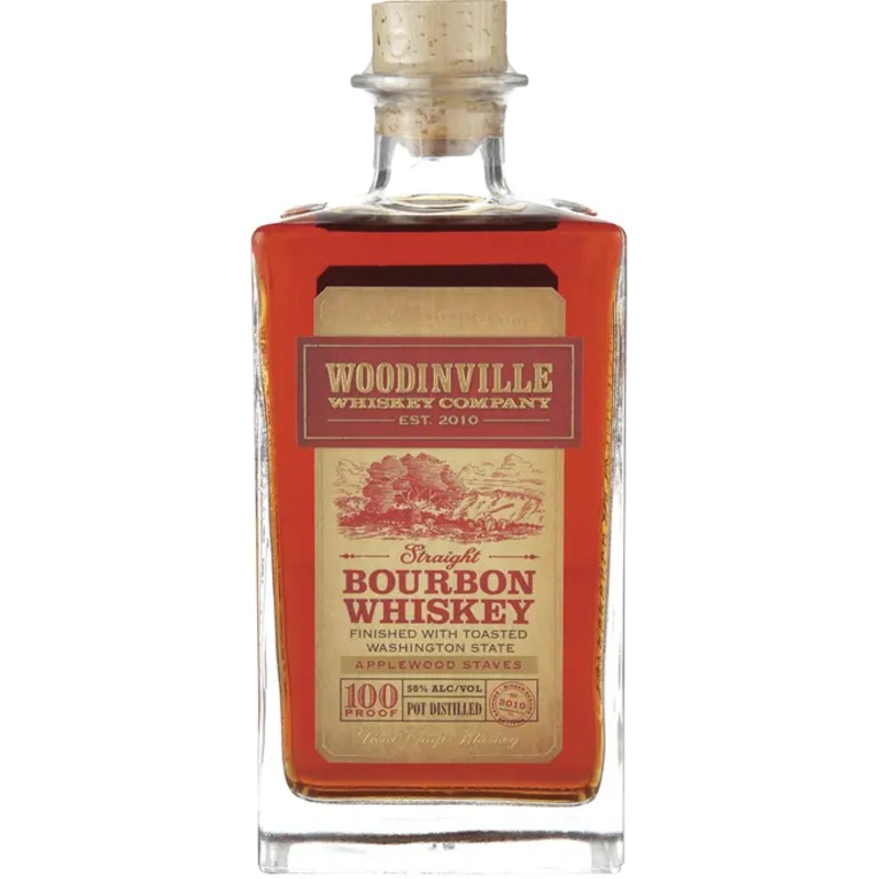 Woodinville Straight Bourbon Whiskey Finished with Toasted Applewood Staves