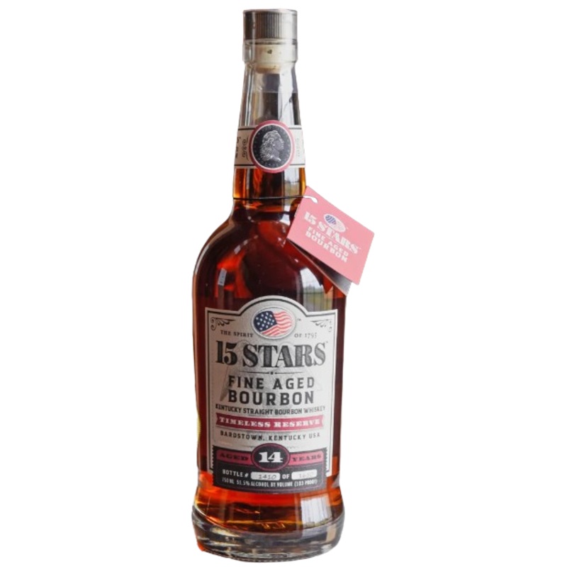 15 Stars |  Timeless Reserve | 14 Year Old | Kentrucky Straight Bourbon Whiskey | 2024 Limited Edition