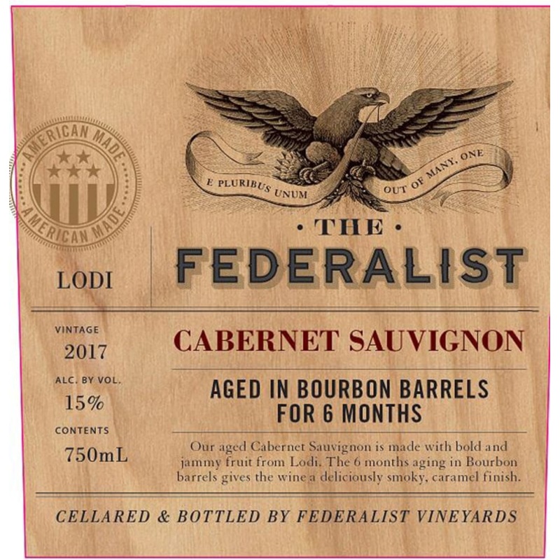 2021 The Federalist Bourbon Barrel Aged Cabernet Sauvignon, Mendocino County, USA (750ml)