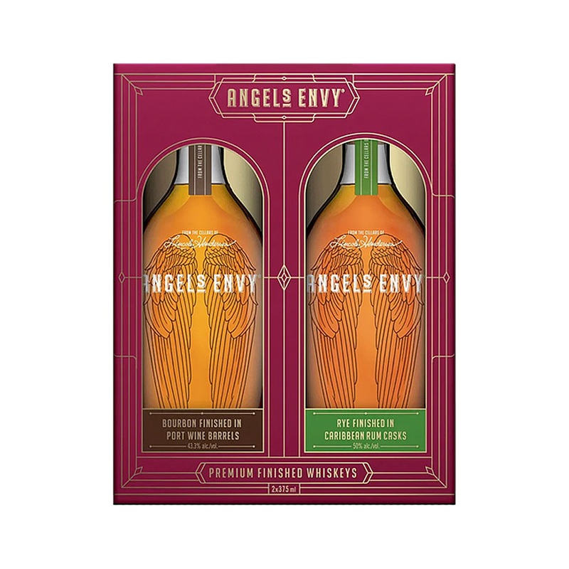 Angels Envy Bourbon & Rye Gift Set 375ML 2Pk