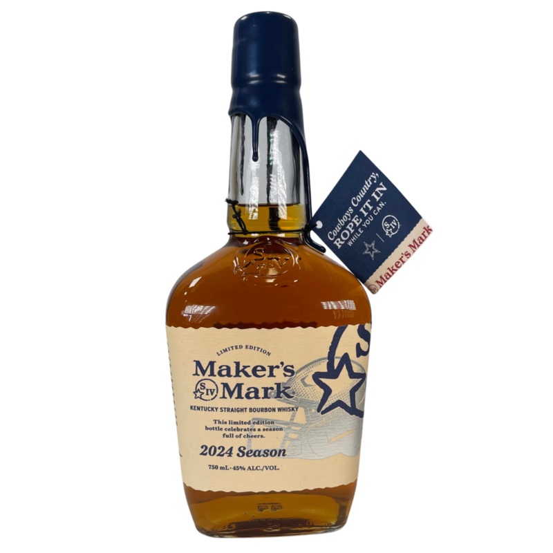 2024 Maker’s Mark Dallas Cowboys Limited Edition Kentucky Straight Bourbon Whisky 750ml