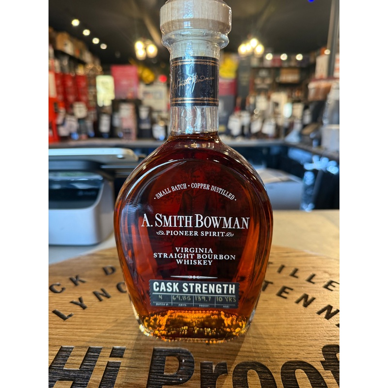 A. Smith Bowman Straight Bourbon Cask Strength 10 Year 139.7 Proof Batch #4 750mL